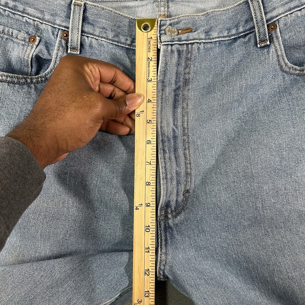 Levis 505 Jeans Mens 42x30 Regular Fit Straight Leg Denim Light Wash Y2K - Picture 6 of 10